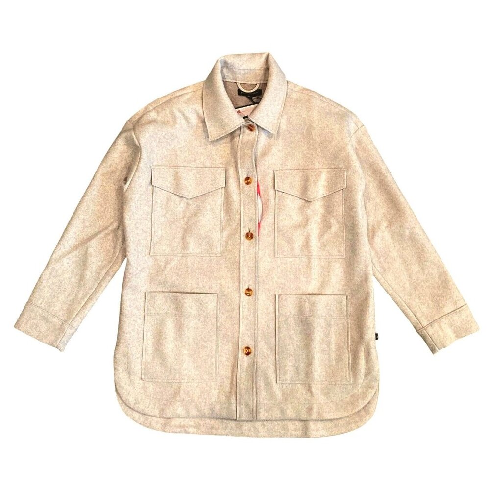 Banana Republic M Structured 4 Pocket Shacket Button-up Shirt Jacket Oversized - Picture 7 of 9